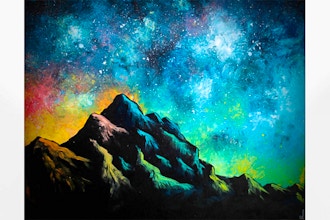 Paint Nite: Starry Rainbow Mountain